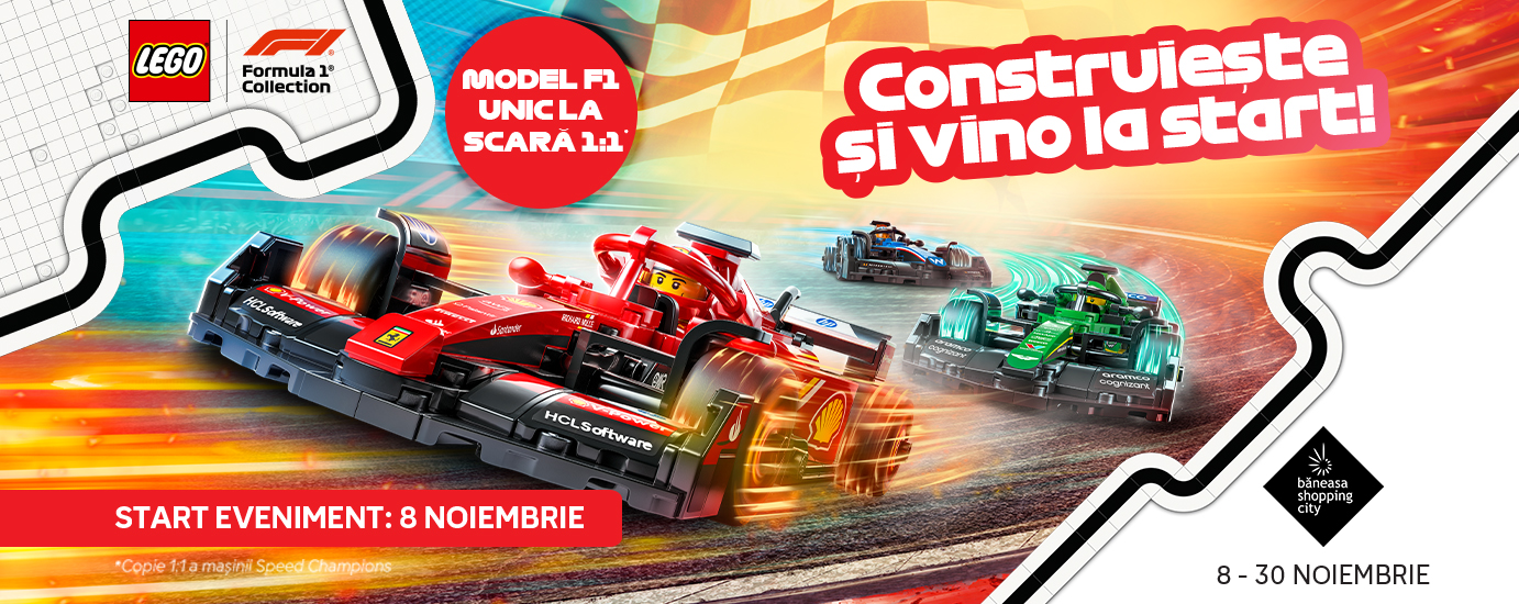 Construiește și vino la start alături de LEGO și Formula 1