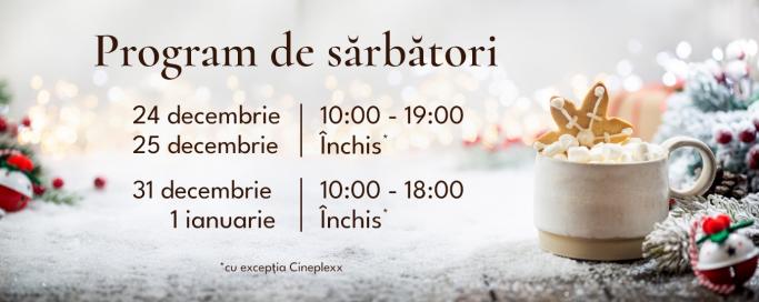 Program sărbători 2025